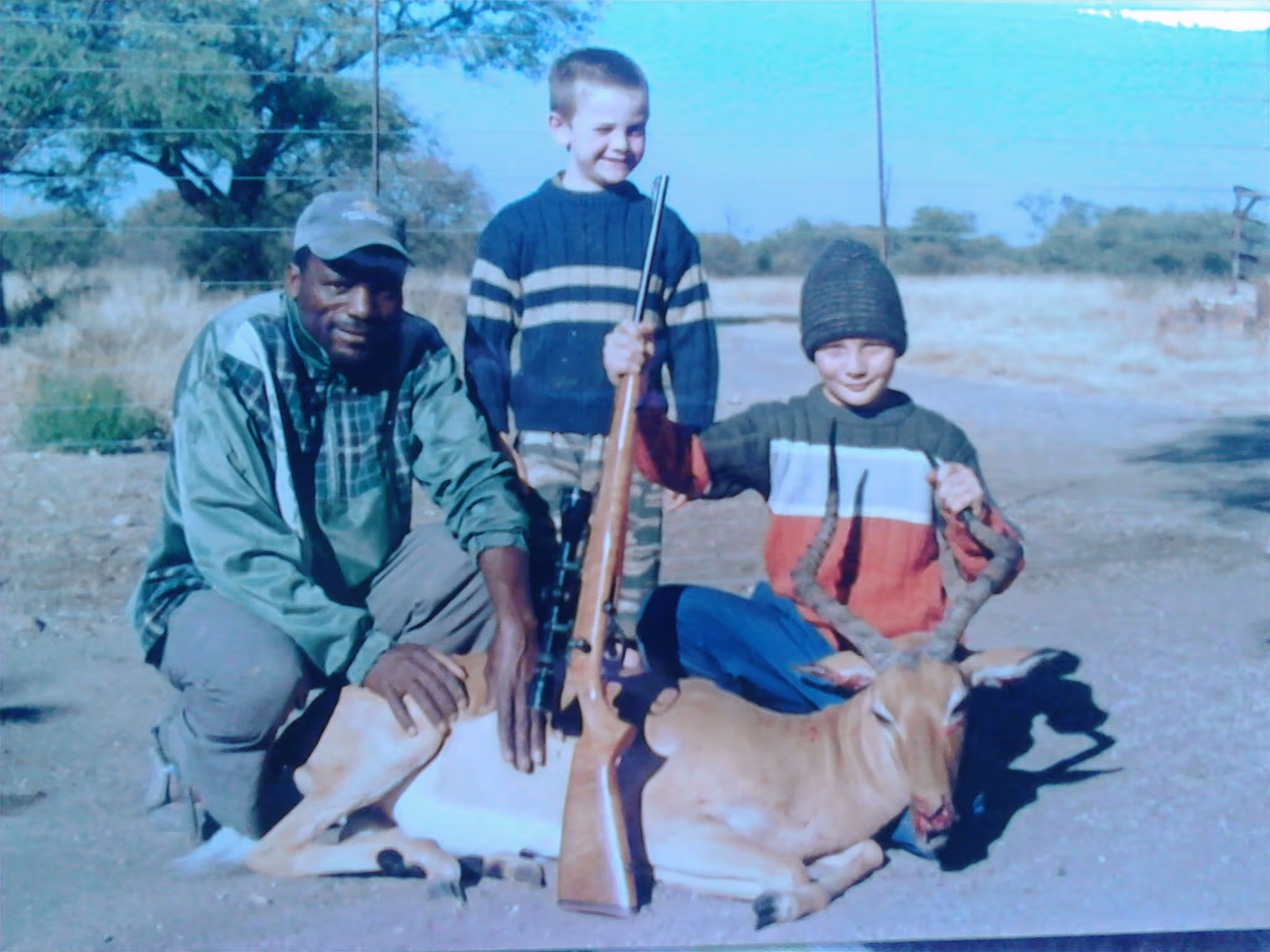 Bow hunters preparing for a stalk