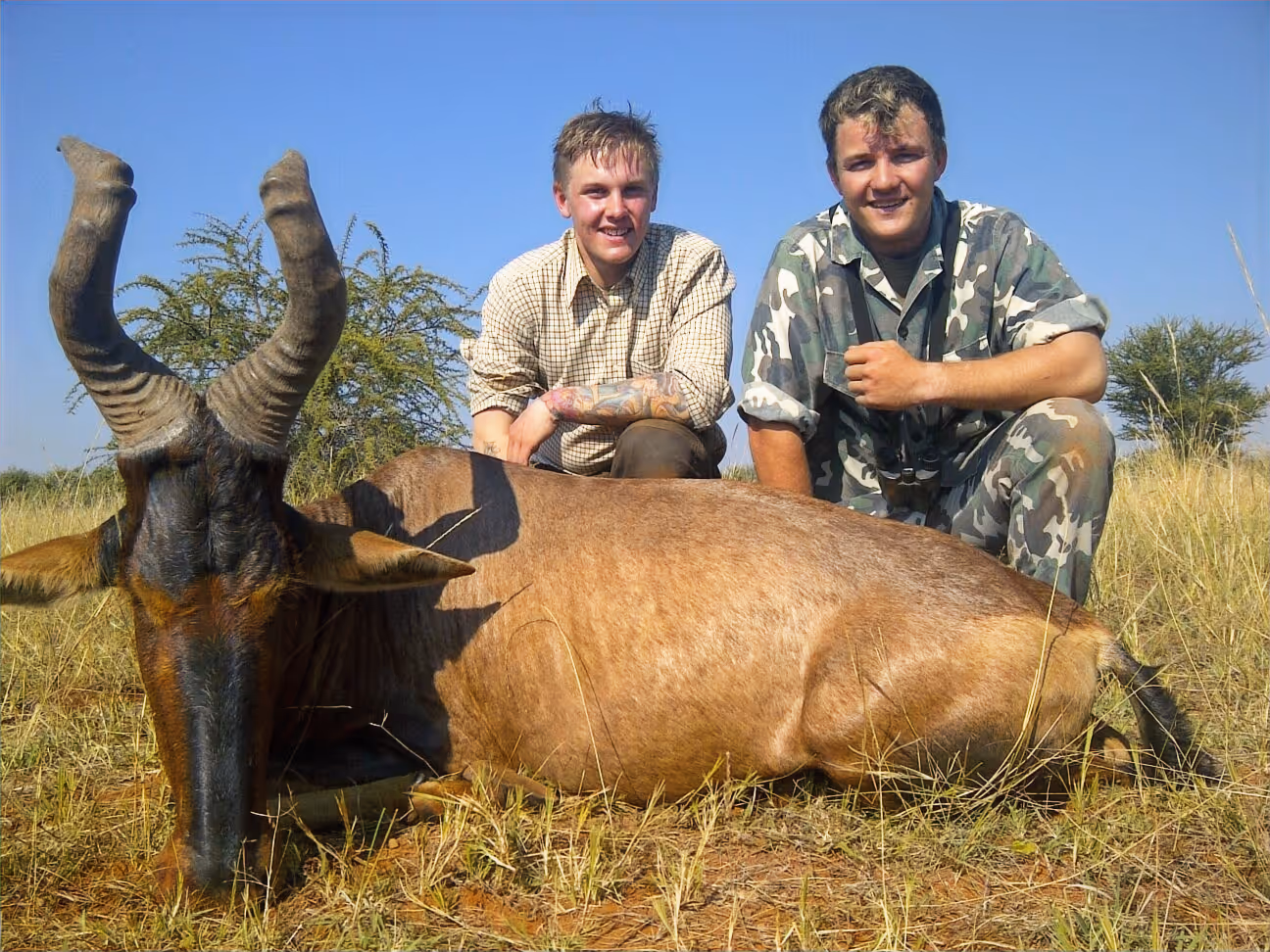 Mike Caldwell with a heavy-horned kudu